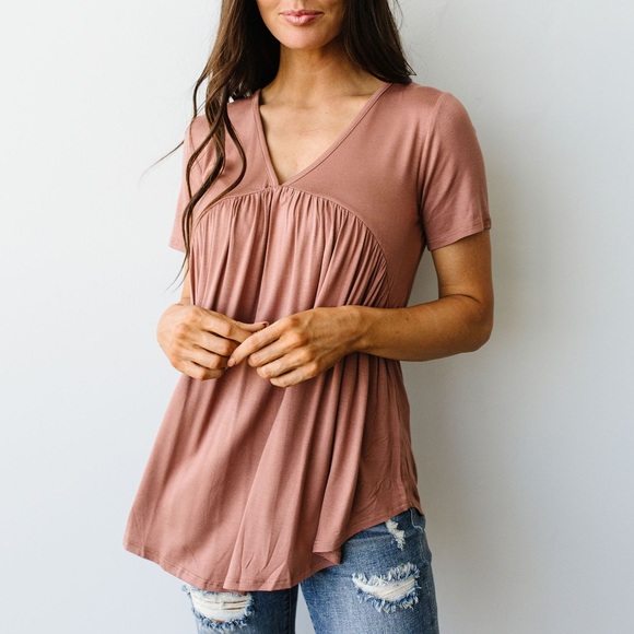 Bamboo Knit Top in Ginger - Picture 6 of 11